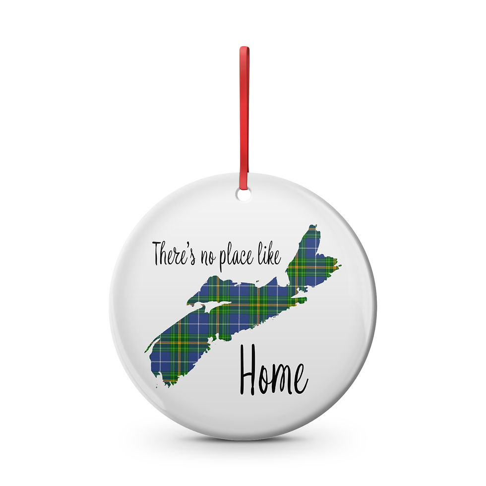"Theres no place like home" Nova Scotia Green Plad