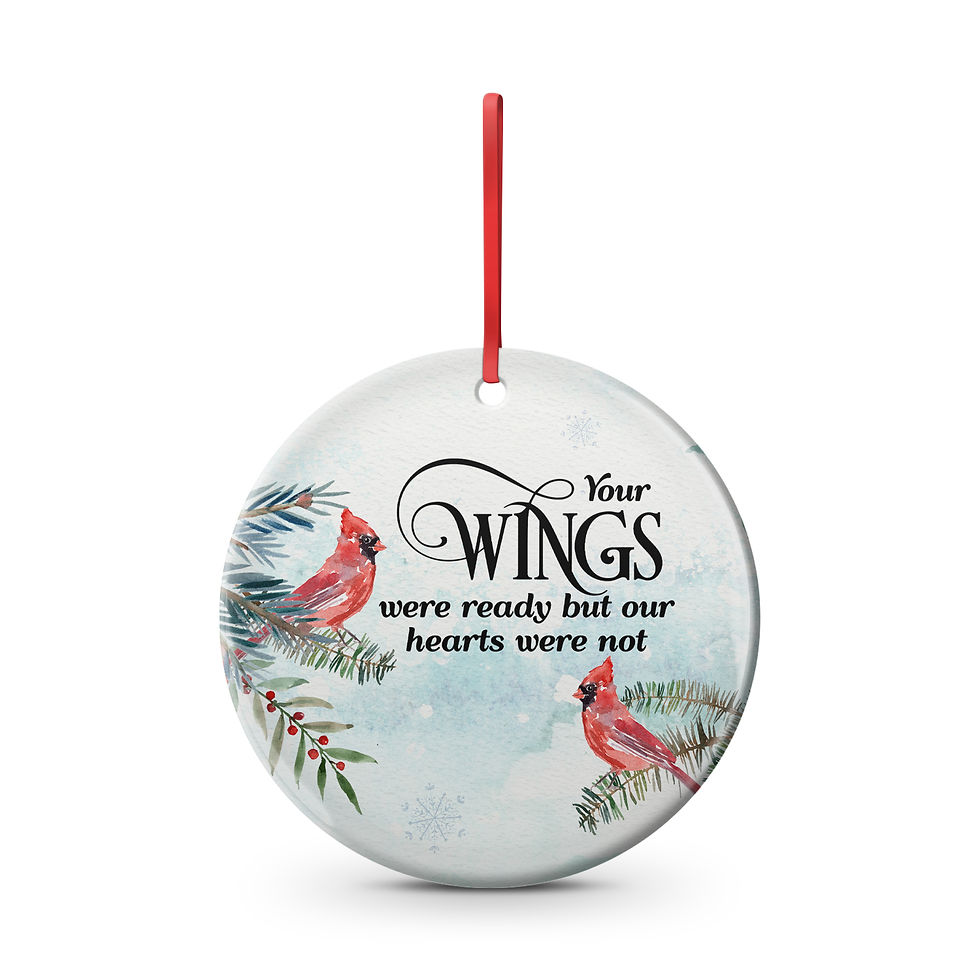 "Your wings were ready but our hearts were not" Red Cardinals