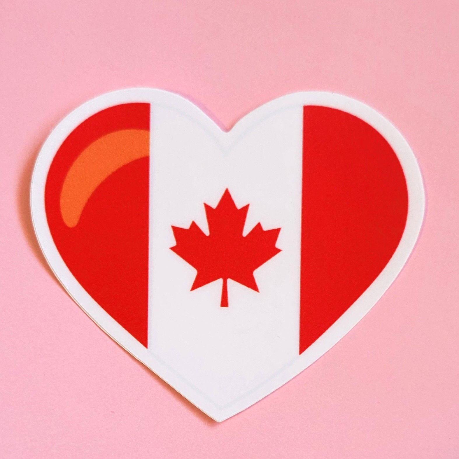 Canada Heart Matte Vinyl Sticker