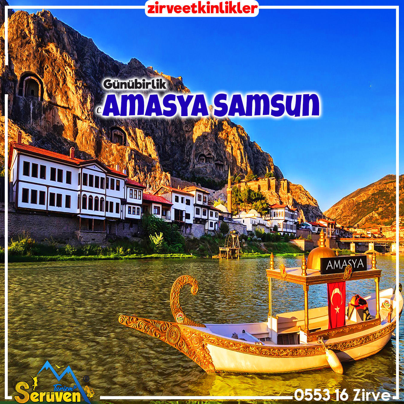 Kayseri hareketli Amasya Samsun Günübirlik turu 