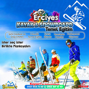erciyes kayak paket öğrenmek için Kayseri'de paketler