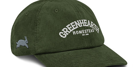 PREMIUM GreenHearth Homestead [Rabbit + Sprig] Corduroy hat