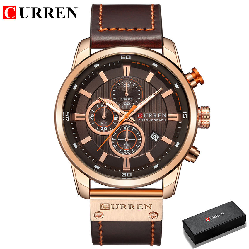 Miniature : CURREN Fashion Date Quartz Men Watches Top Brand Luxury Male Clock Chronograph S