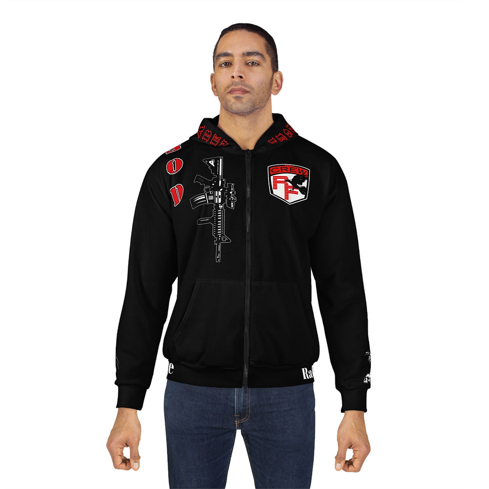Miniature : Raben Unisex Zip Hoodie (AOP)