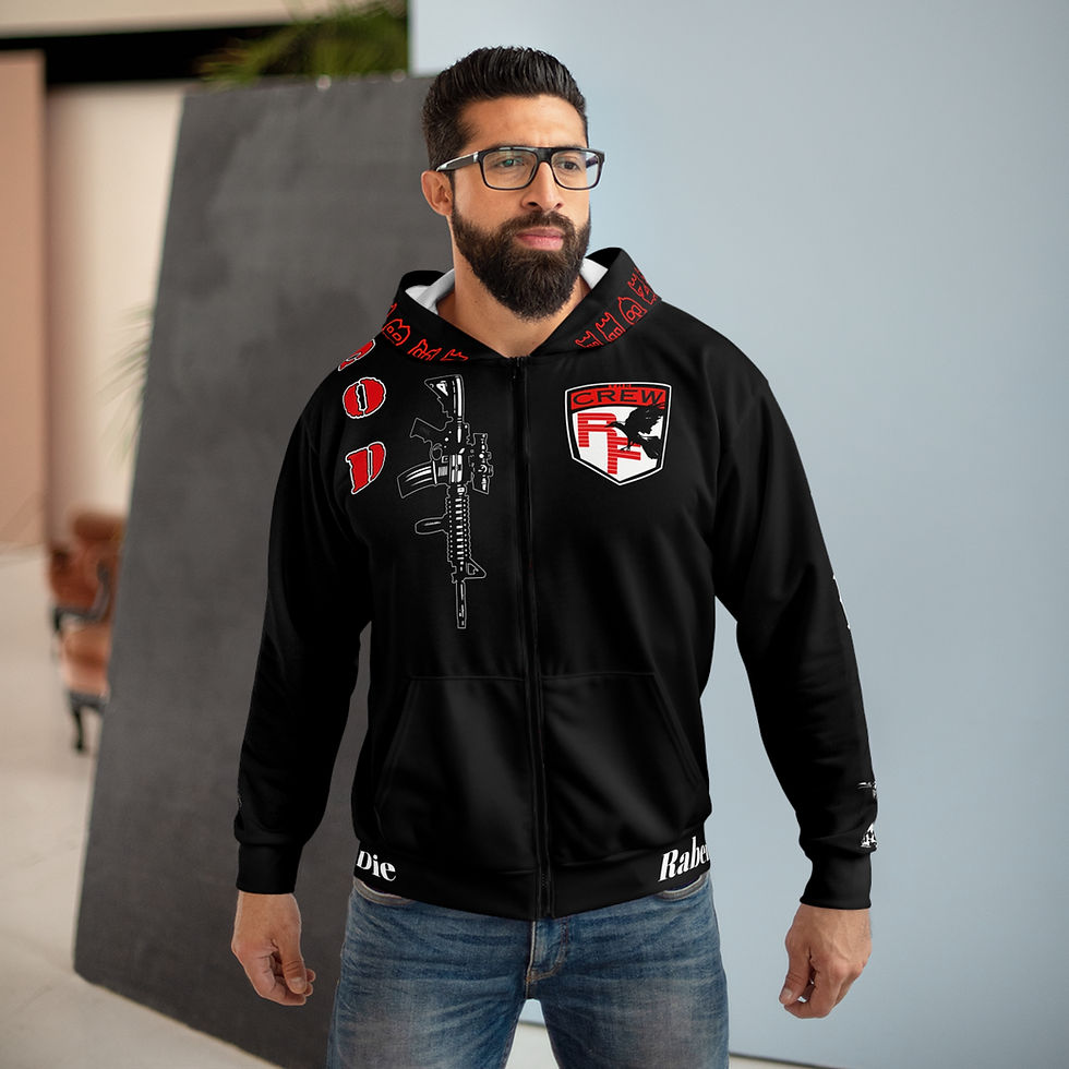 Miniature : Raben Unisex Zip Hoodie (AOP)