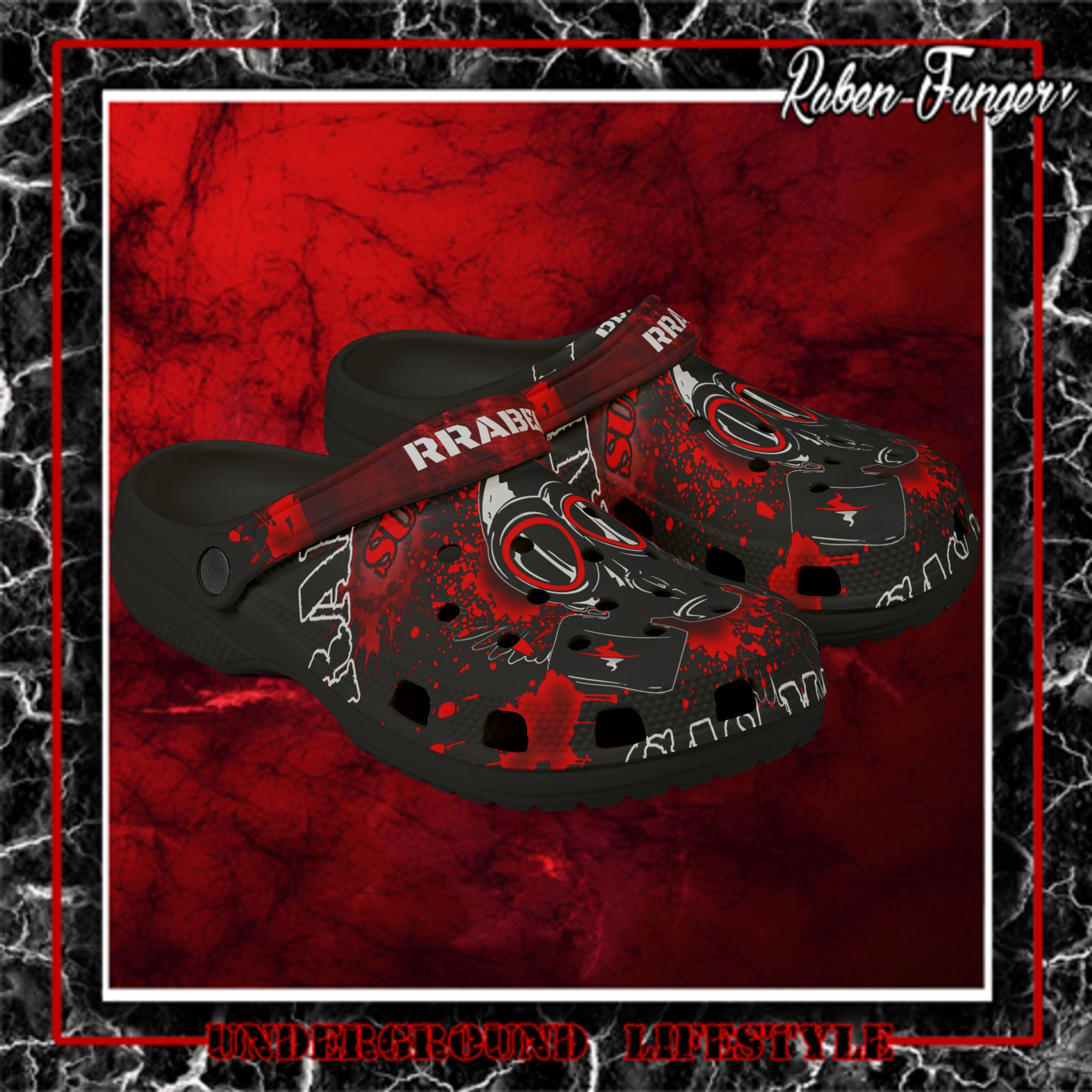 Raben Foam Rubber Shoes (AOP)