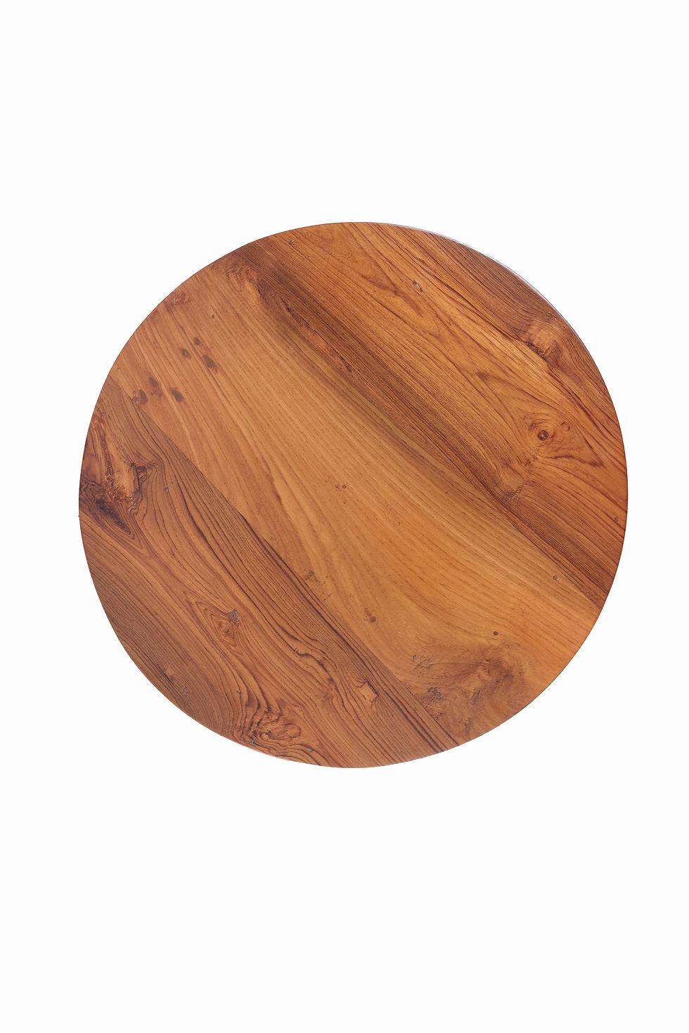 Thumbnail: orb-side-table-circular-wood-top-grain-detail