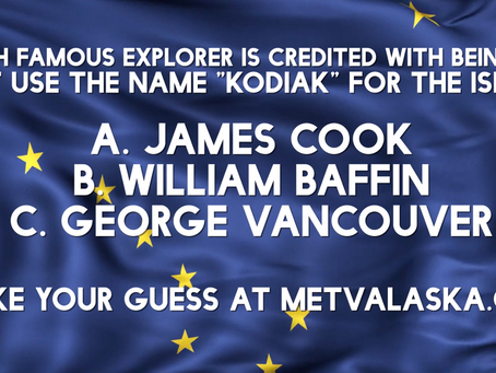 Which famous explorer is credited with being the first use the name "Kodiak" for the island?