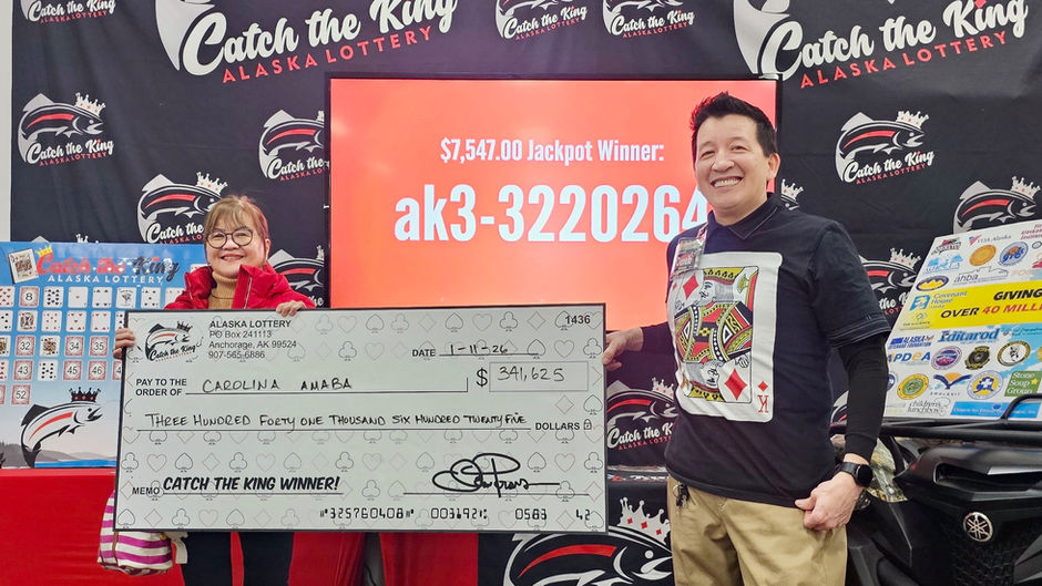 On Sunday, January 11th, Caroline Amaba from Anchorage Caught The King! She Wins $349,172!
