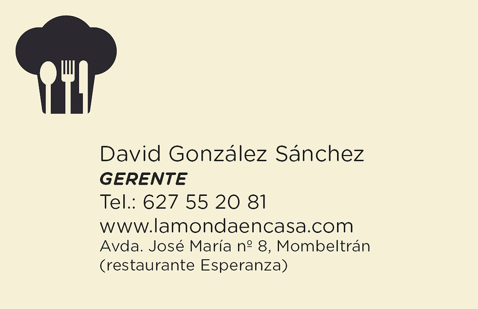 Tarjeta de visita Lamonda David2