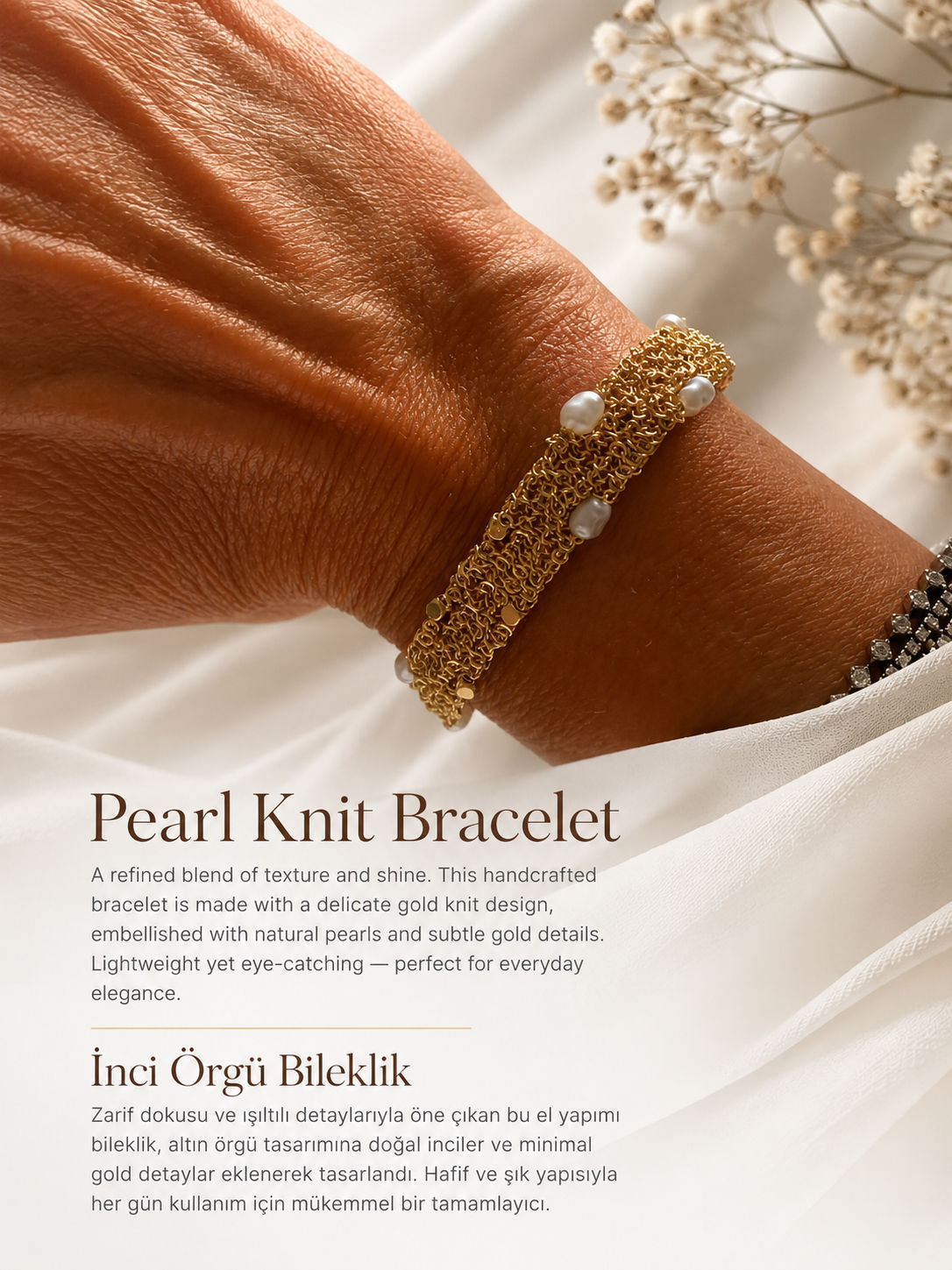 Pearl Knit Bracelet