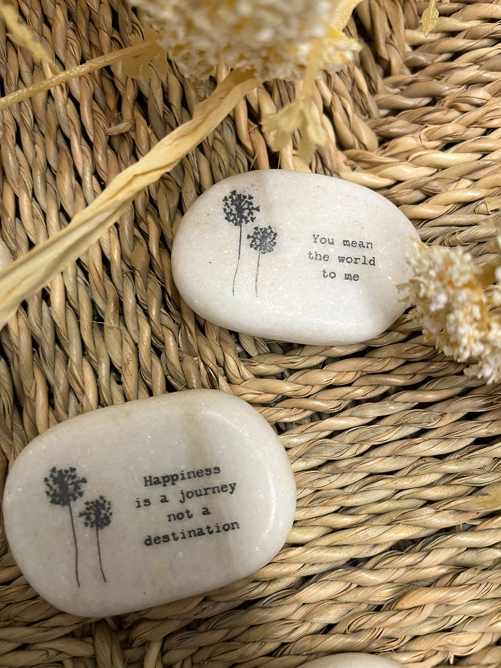 Thumbnail: Marble pebble sentiment