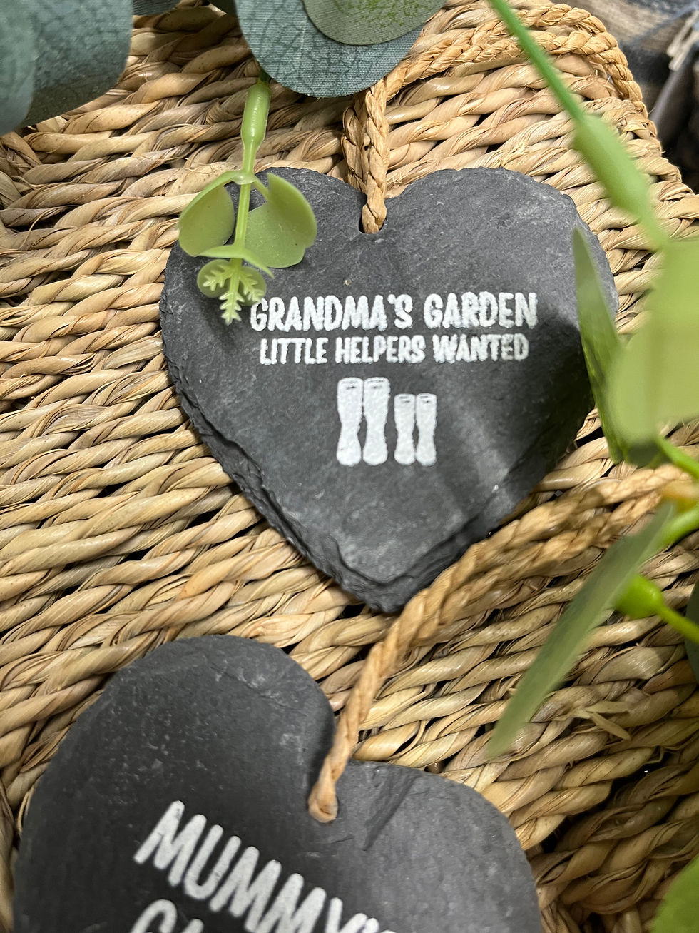Thumbnail: Slate garden heart hanger