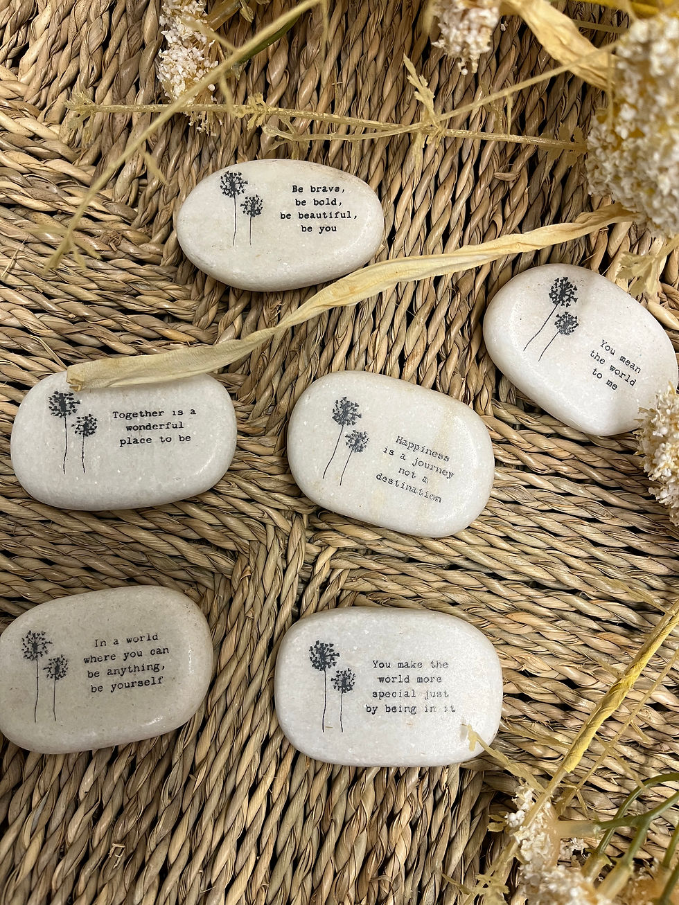Thumbnail: Marble pebble sentiment