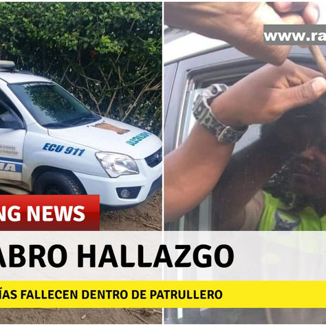 ENCUENTRAN POLICÍAS MUERTOS DENTRO DE PATRULLERO