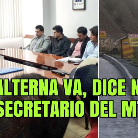 LIMÓN: VÍA ALTERNA VA, DICE SUBSECREATARIO DEL MTOP