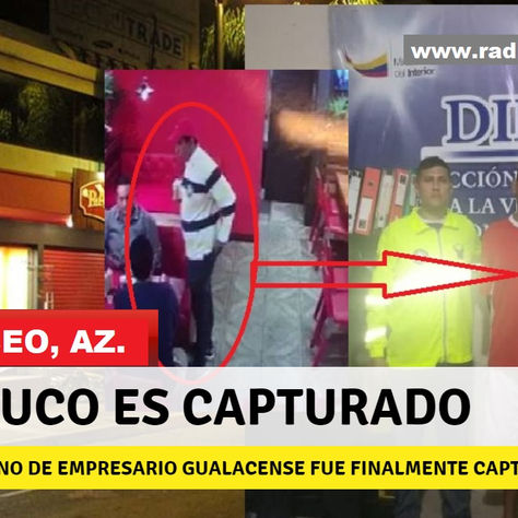 GUALACEO: *CHOLUCO* ASESINO DE EMPRESARIO, ES CAPTURADO