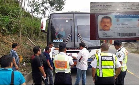CONDUCTOR DE LA COOPERATIVA LOJA DETENIDO POR CONDUCIR BUS CON PASAJEROS Y BORRACHO A MACHALA