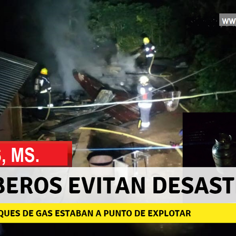 MACAS: BOMBEROS EVITAN DESASTRE