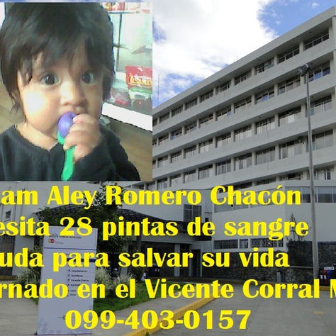 Cuenca: héroe limonense necesita de usted. Llegó de la escuela con golpe en su rodilla y desarrolló