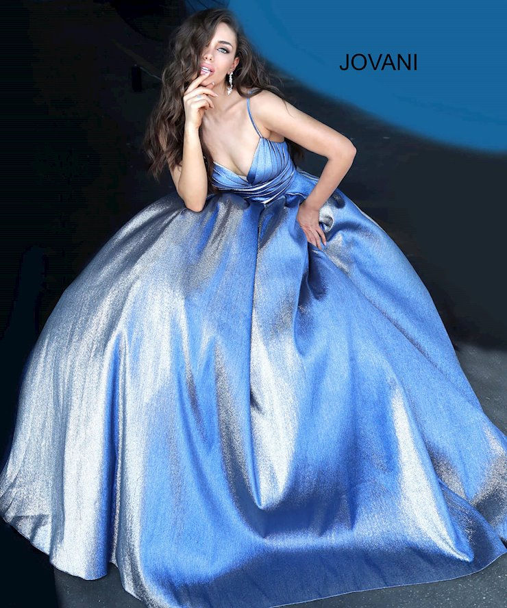 Vestido azul tornasol