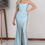 Miniatura: Vestido azul claro corset