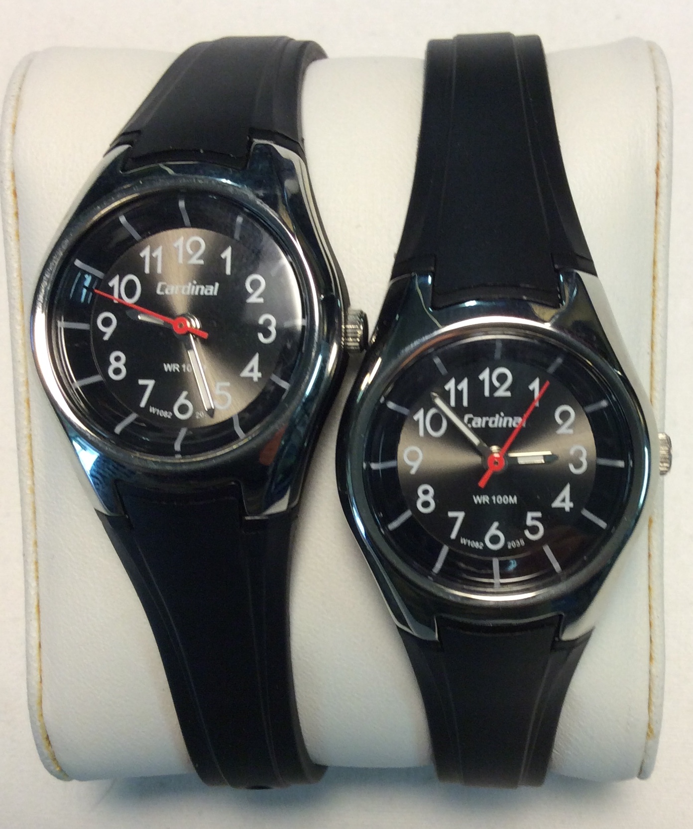 Cardinal watch - round black face