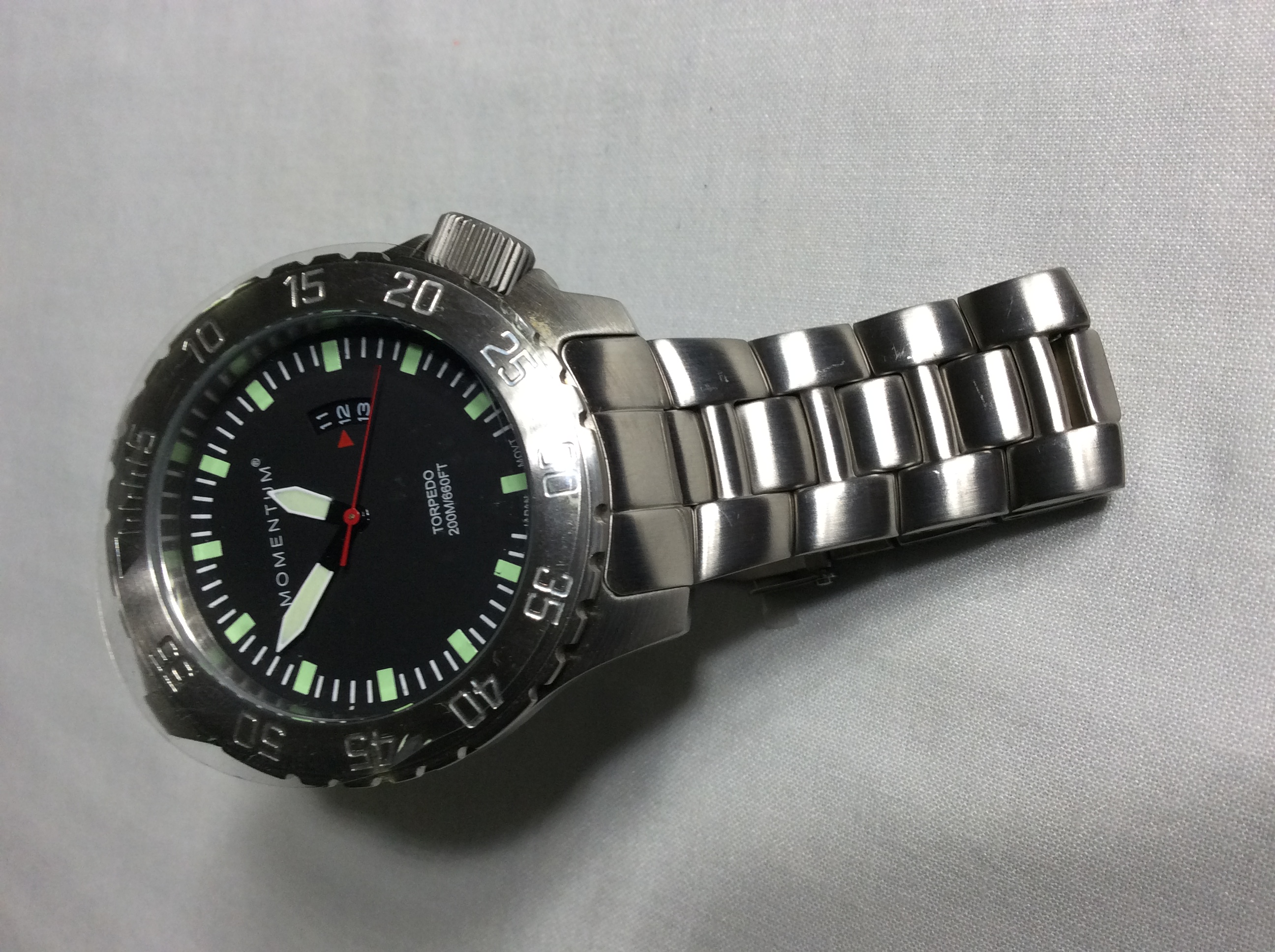 Momentum Torpedo Silver Watch
