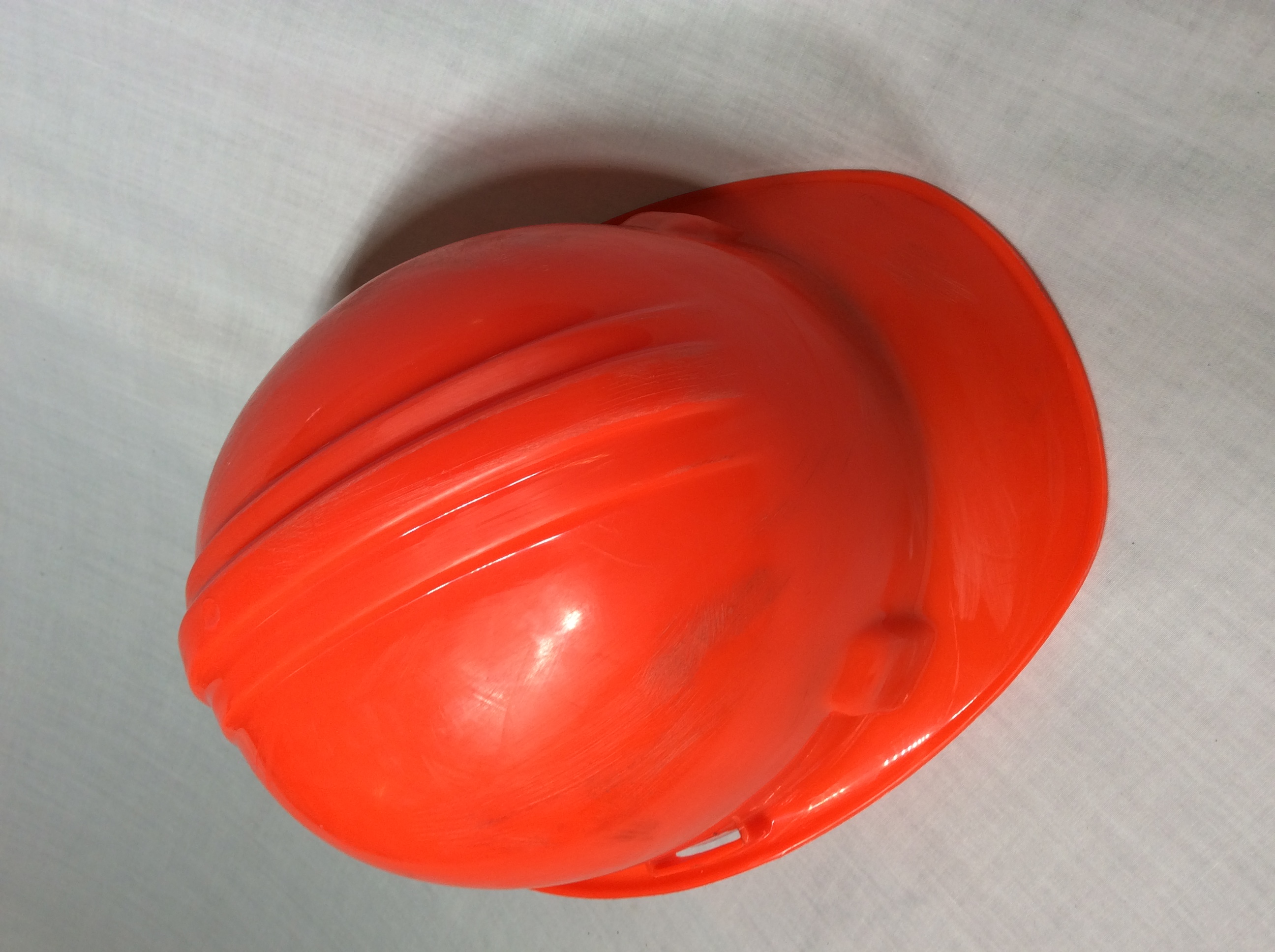 Orange hard hats