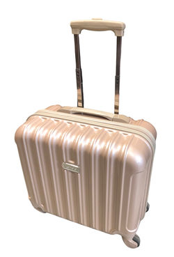 Gold Kensie flight attendent hardshell roller carry on