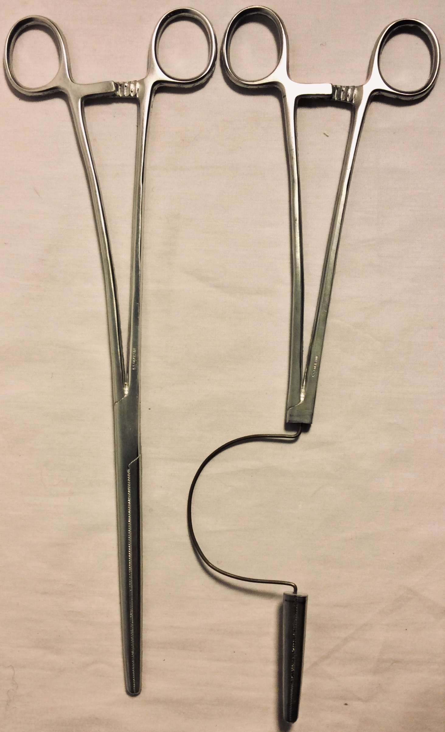 Rubber forceps - x4 regular, x1 rig