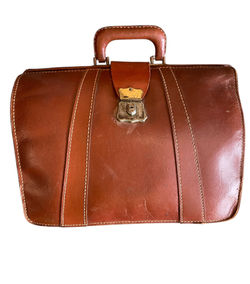Brown Leather Vintage Doctors Bag