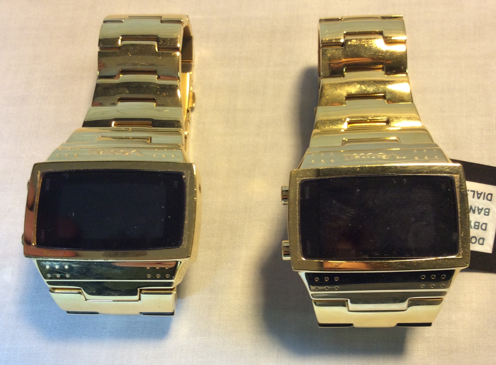 Heavy gold colored metal watch