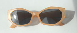 Peach geometric AJ Morgan sunglasses