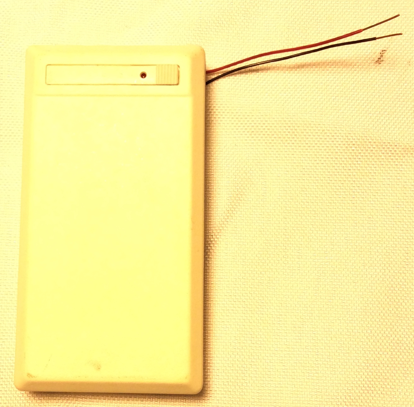 White plastic card reader