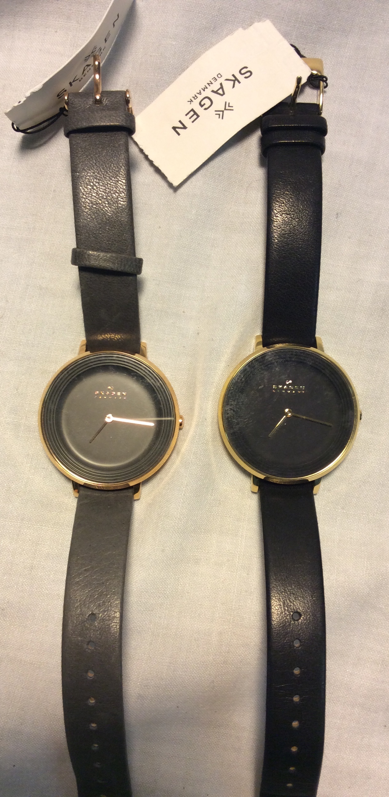 Gold and Black Womens Skagen Watch