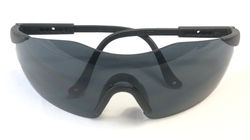 Black plastic sport shield sunglasses