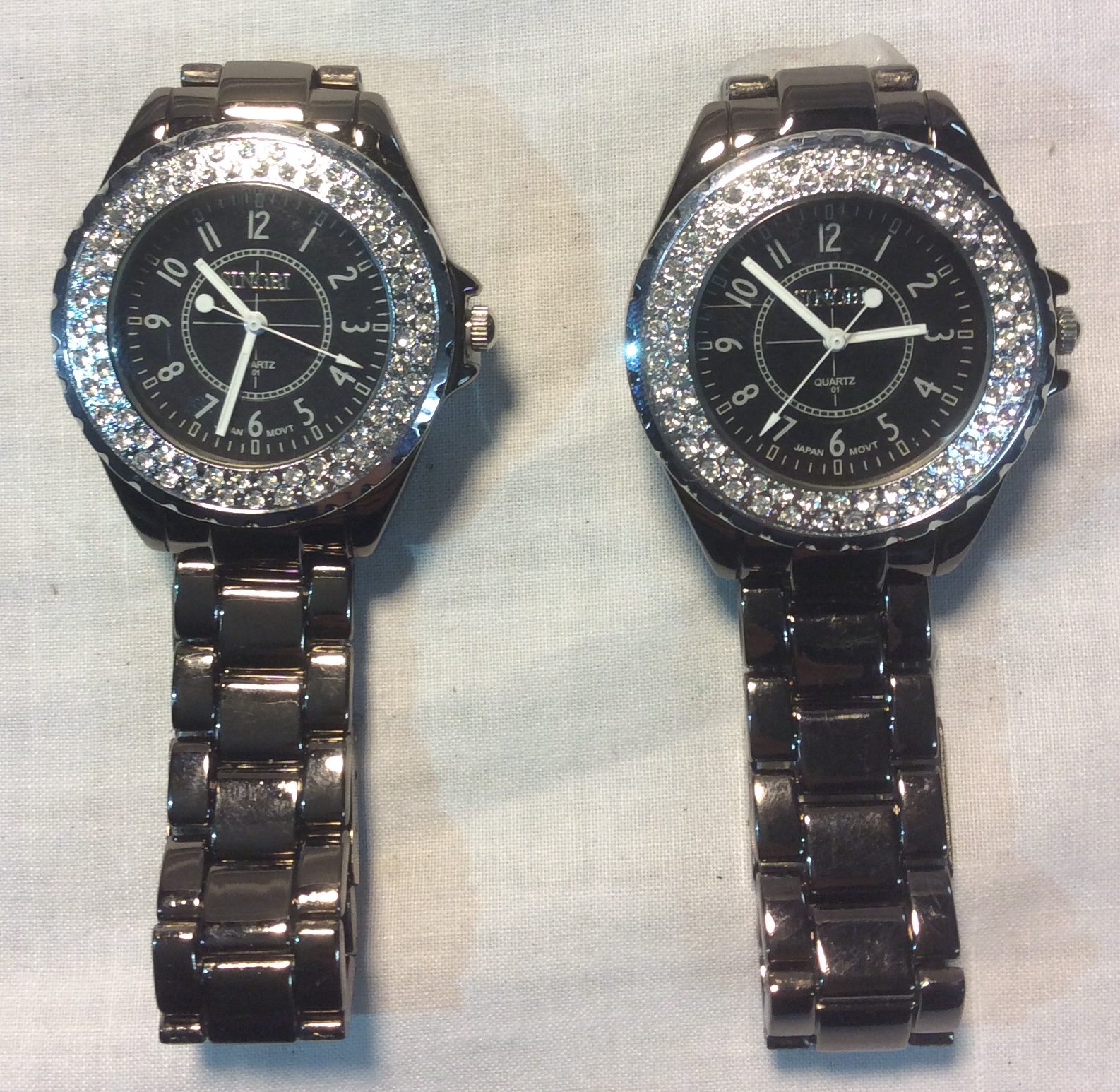 Silver and Black with Silver Diamond