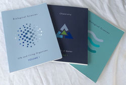 Misc college textbooks. Physical Science, Biology, Chemistry