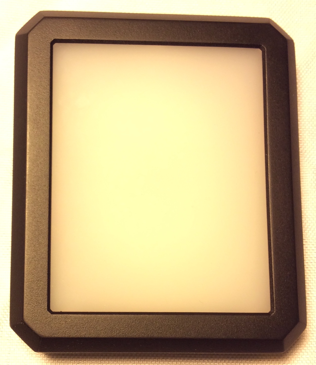 Black plastic rectangular box