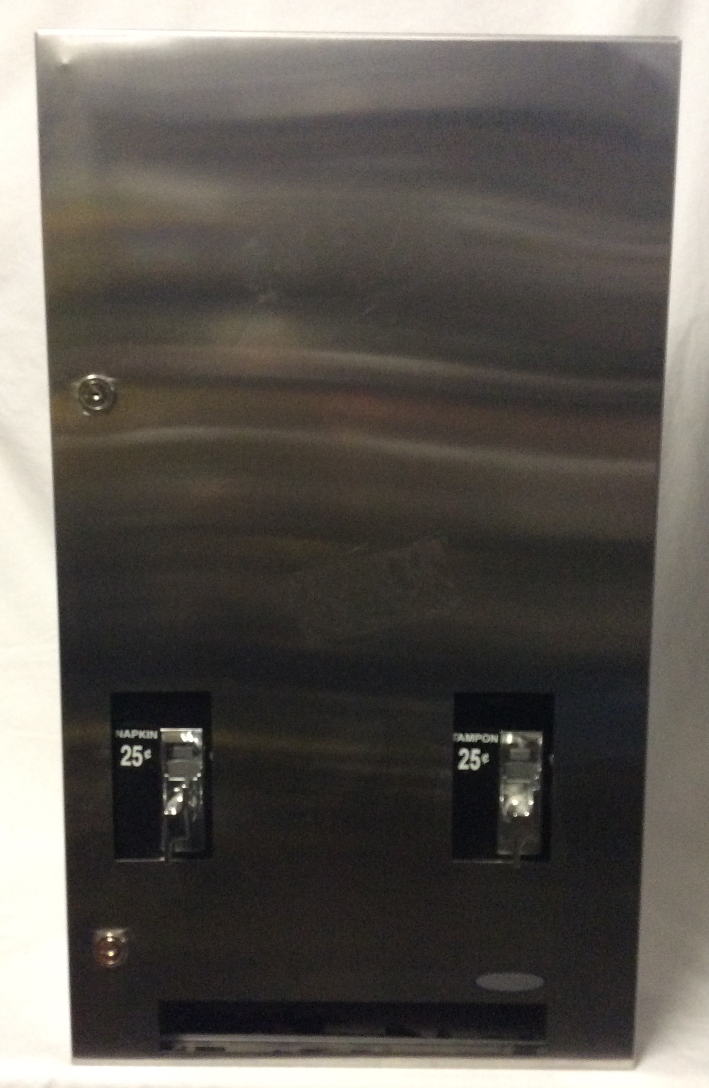 Wall mount aluminum feminine hygiene