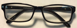 Infokus Black plastic frames, silver