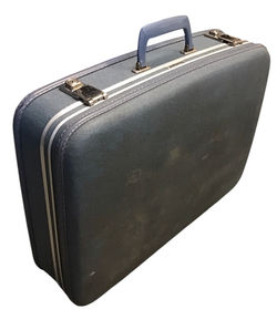 Lightly Aged Light Blue Travelgard Vintage Hardshell