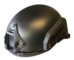 Black Tactical High-Cut Helmet with Camera Mount