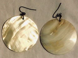 Pair of faux mother of pearl earring