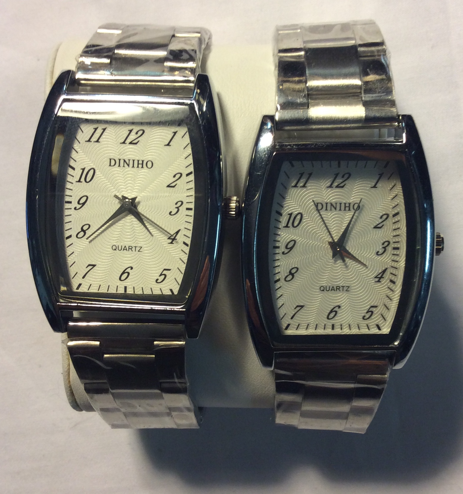 Diniho watch - Rectangular white
