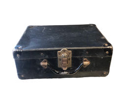 Small black vintage case 13.5" x 10.5" x 5"