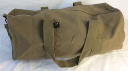 Olive military duffel bag