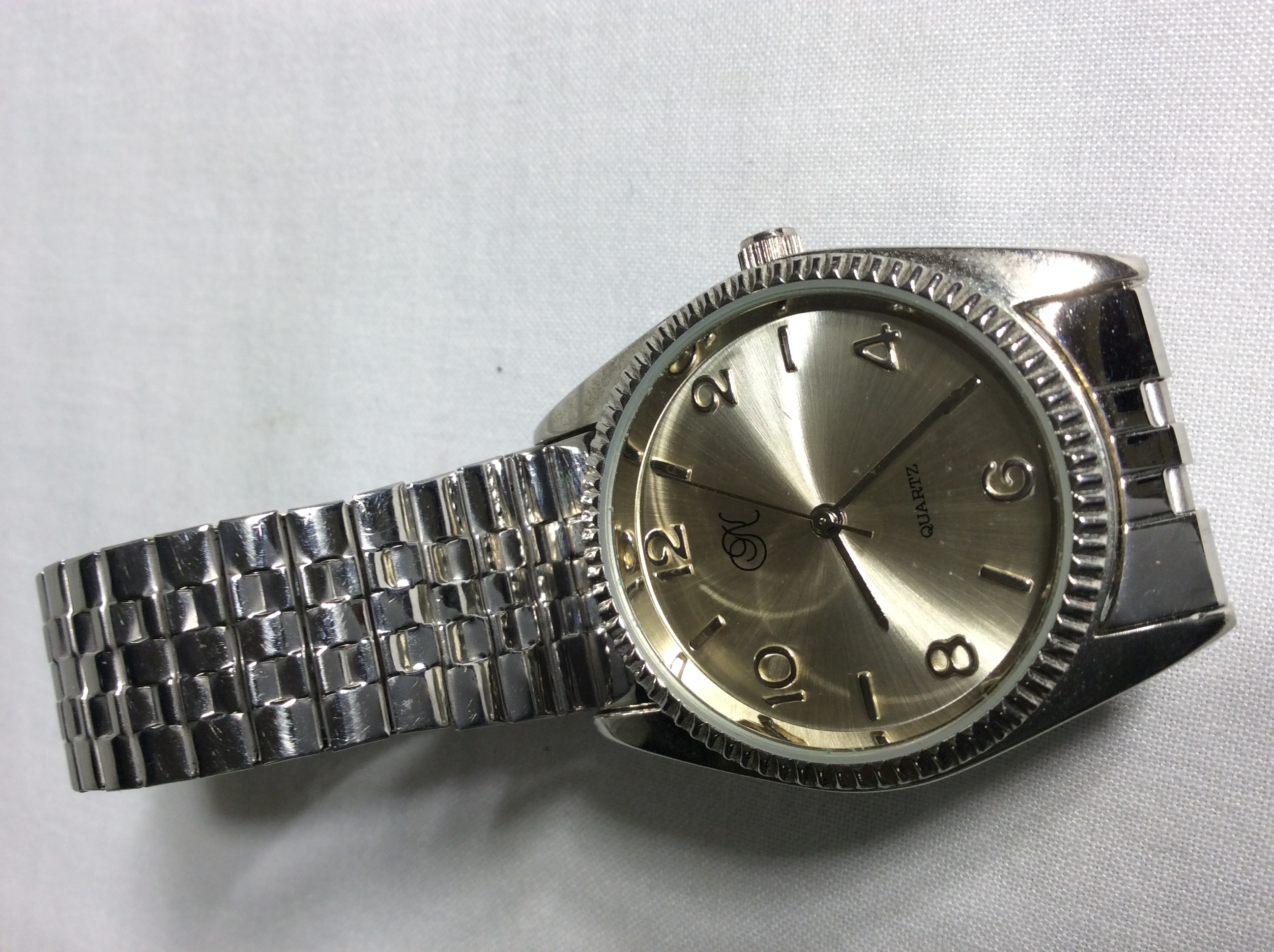 No brand silver watch