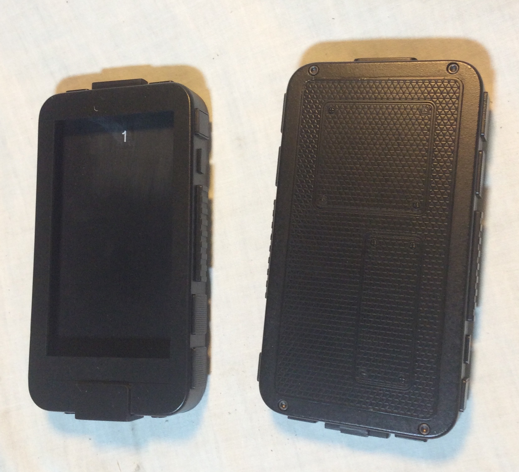 Large black futuristic phone case